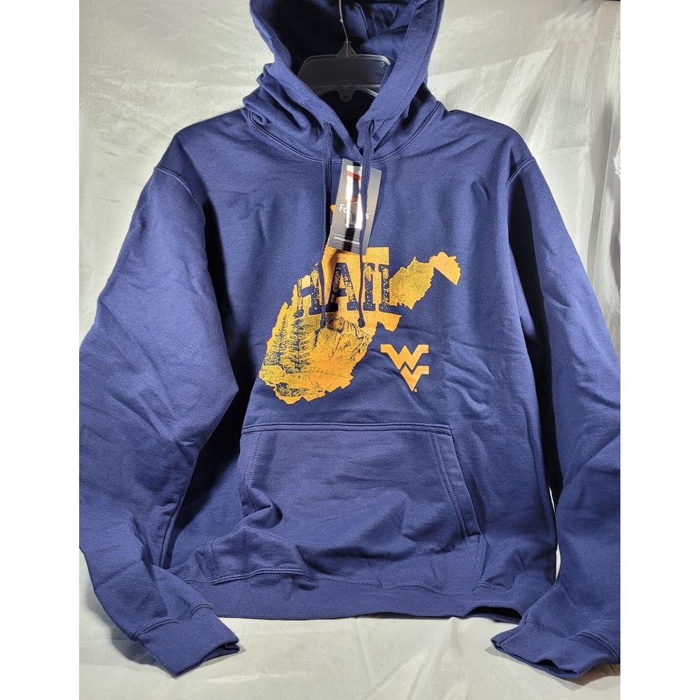 Fanatics College Hail West Virginia Mountaineers Sweatshirt Hoodie - Blue - M